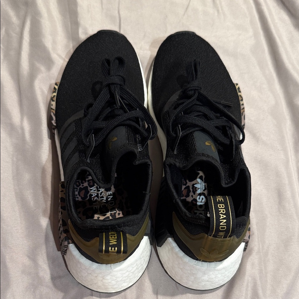 adidas Black and Gold Women's Sneakers